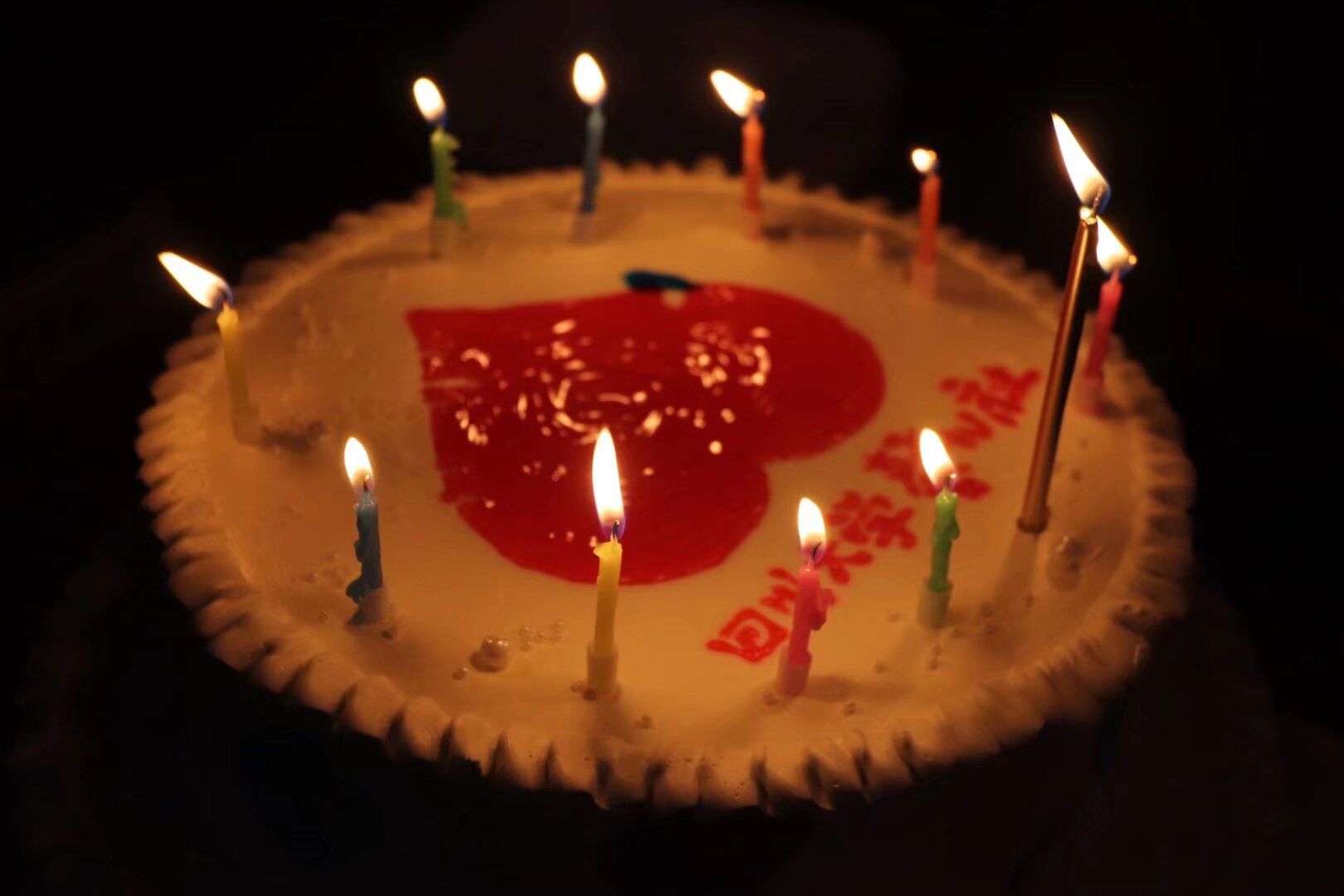 馨心社集体生日蛋糕